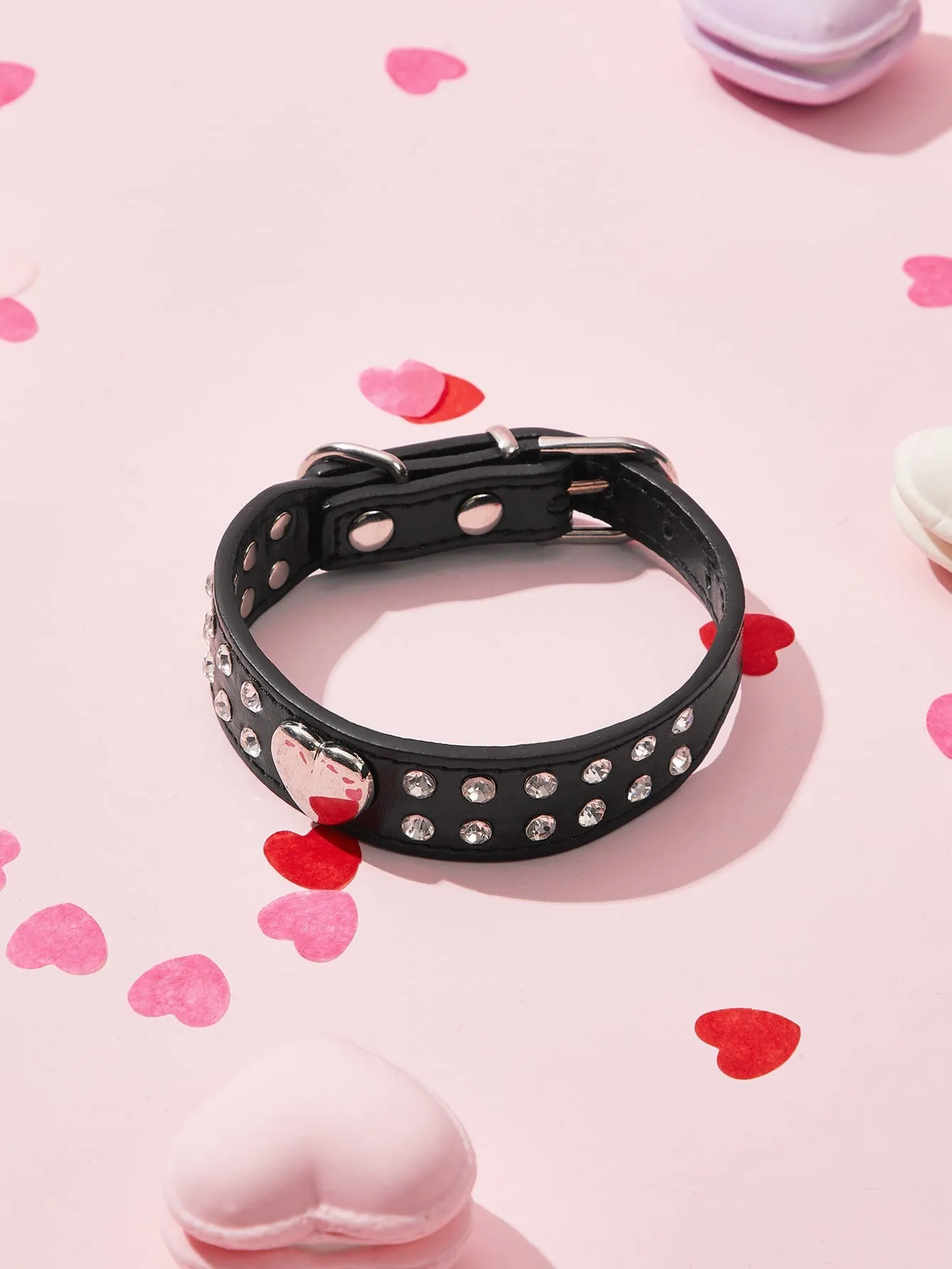 Rhinestone Decor Pet Collar