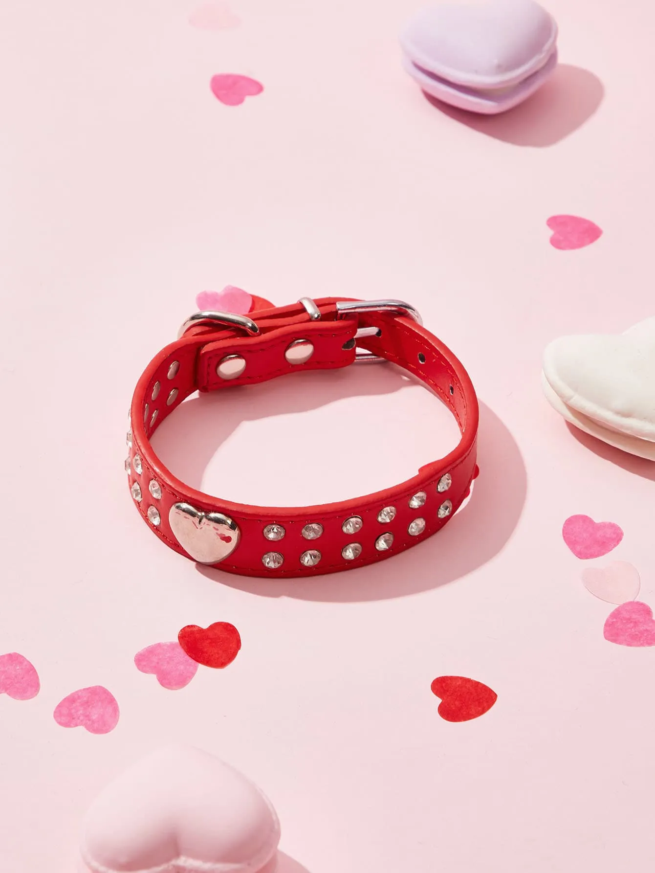 Rhinestone Decor Pet Collar