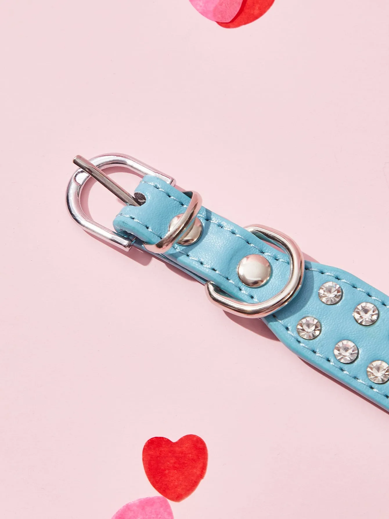 Rhinestone Decor Pet Collar