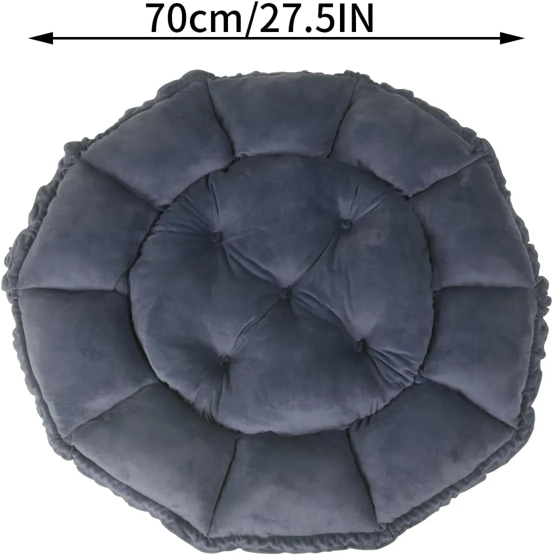 ,Round Dog beds for Medium Dogs,Round,Donut,Calming Dog Bed,Calming,Comfort,pet Bed,pet beds for Small Dogs,Puppy beds,Small,Puppy beds for Medium,washabl(21.6''L21.6''W5.9''Th)
