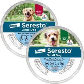 Seresto Flea Tick Collar 1 Large Dog   1 Small Dog