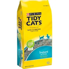 Tidy Cats Non Clumping Instant Action Immediate Odor Control Cat Litter (10-lb)