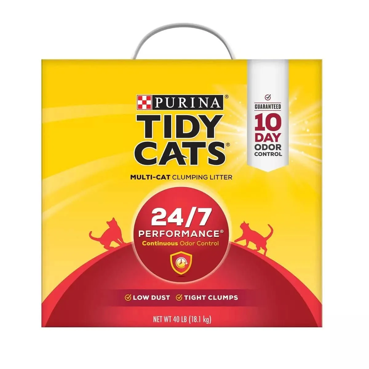 Tidy Cats Scoop 24/7 Performance Continuous Odor Control for Multiple Cats Cat Litter
