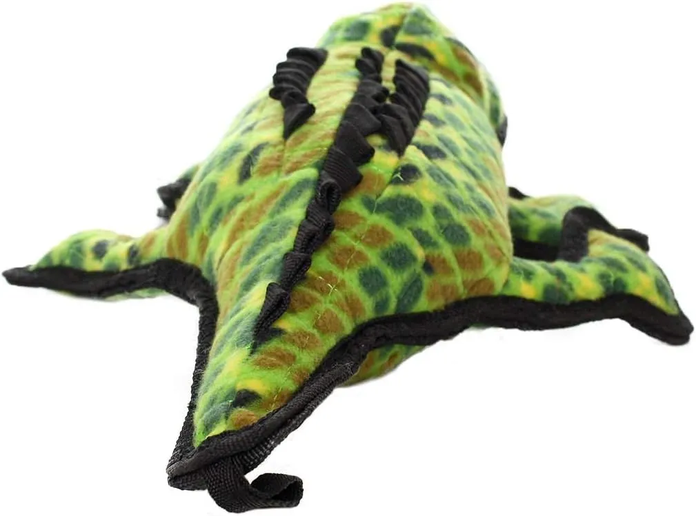 TUFFY - World's Tuffest Soft Dog Toy - Ocean Alligator-Squeakers - Multiple Layers. Made Durable, Strong & Tough. Interactive Play (Tug, Toss & Fetch). Machine Washable & Floats. (2 Packs)