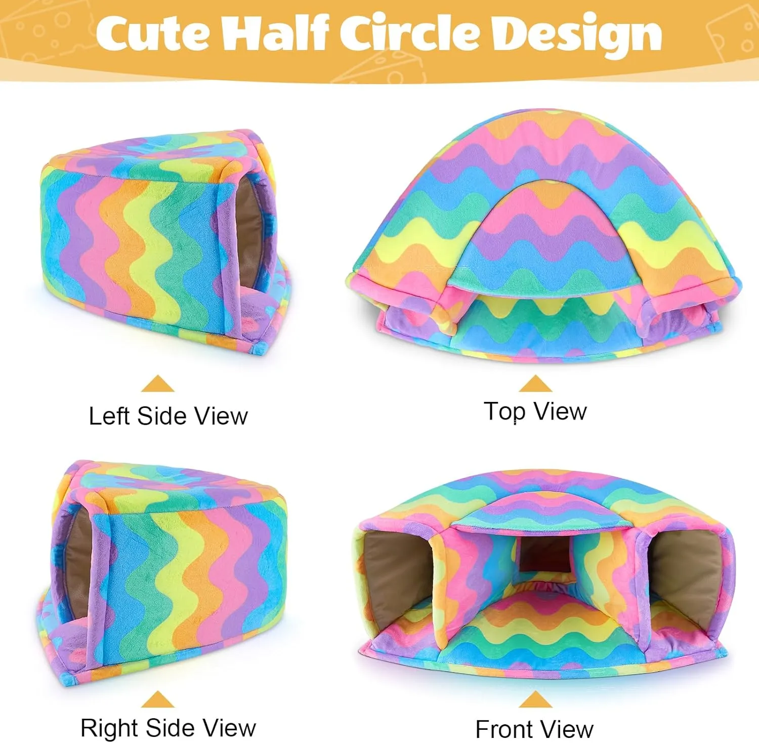 Unicorn Catcher Large Cozy Guinea Pig House - Warm Tunnel Accessories for Small Pets