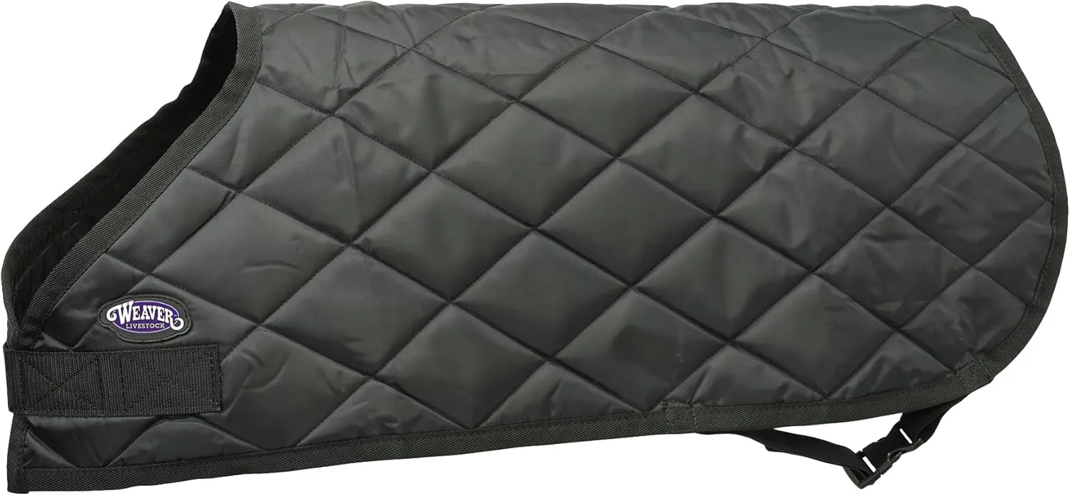 Weaver Livestock Warming Calf Blanket for Winter, Quilted Calf Coat with Buckle, Belly Protecting Livestock Shelter Blanket for Small Cattle