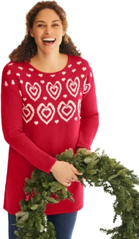 Woman Within Plus Size Motif Sweater