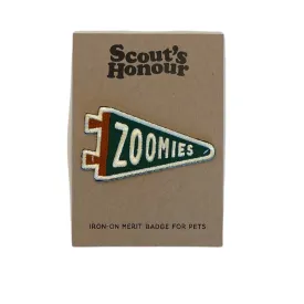 Zoomies Iron-On Merit Badge for Pets
